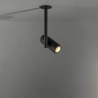 modular lighting -   spot encastrable médard noir structuré  métal